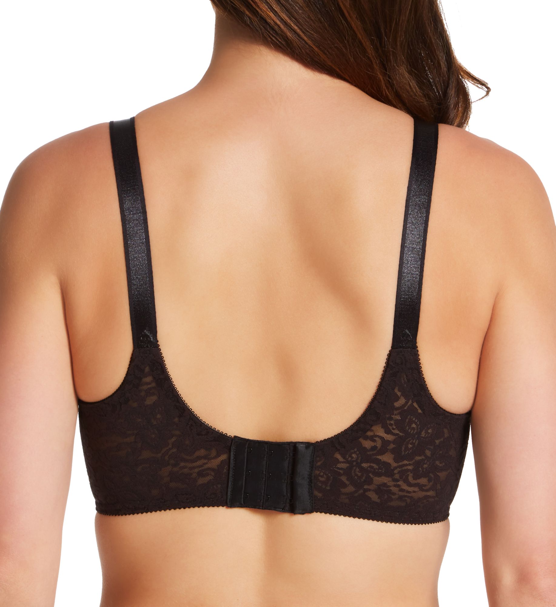 Bali Lace 'N Smooth Seamless Cup Underwire Bra Black 38D  - Image 2