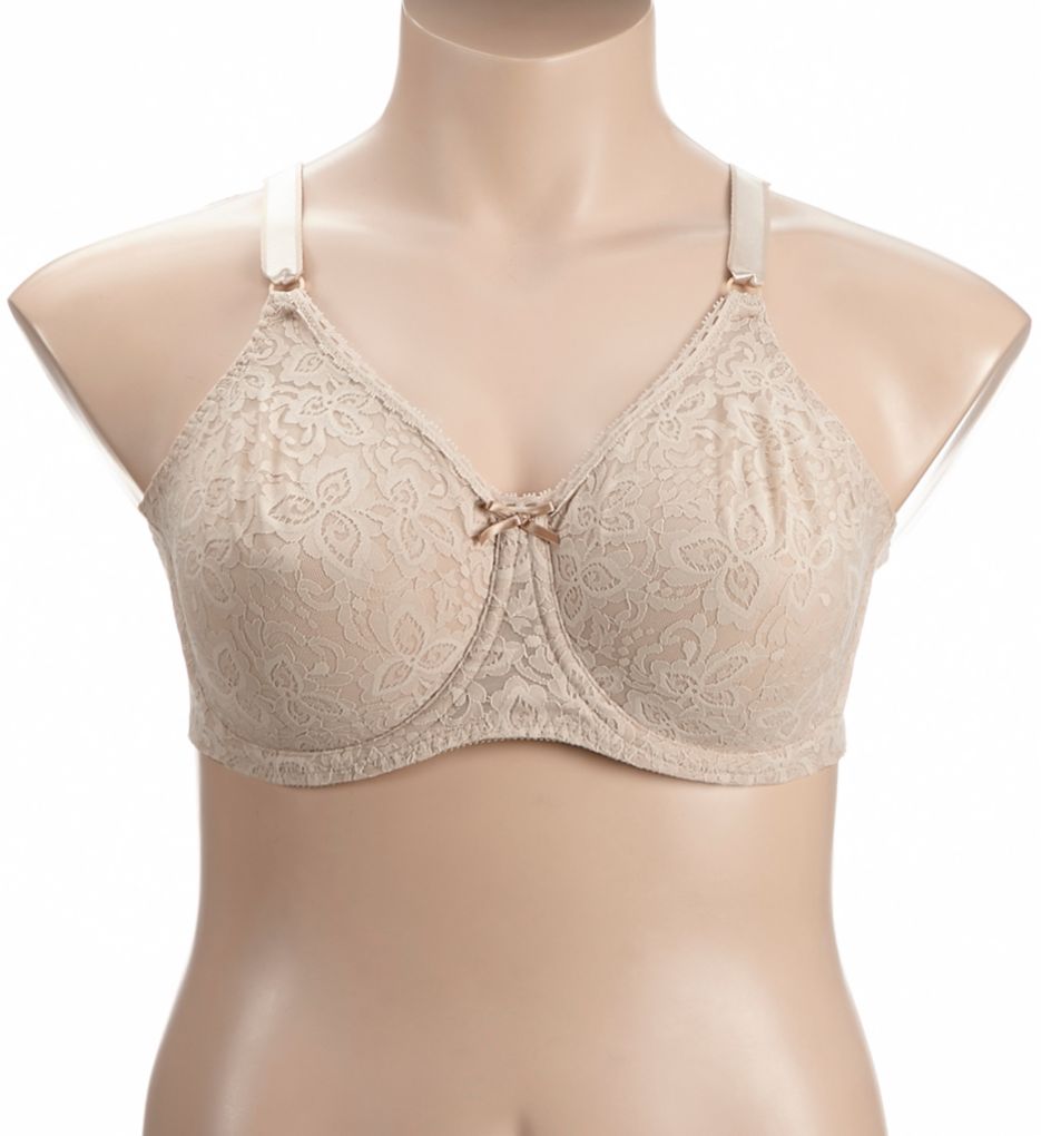 Bali Lace 'N Smooth Seamless Cup Underwire Bra Nude 34C  - Image 1