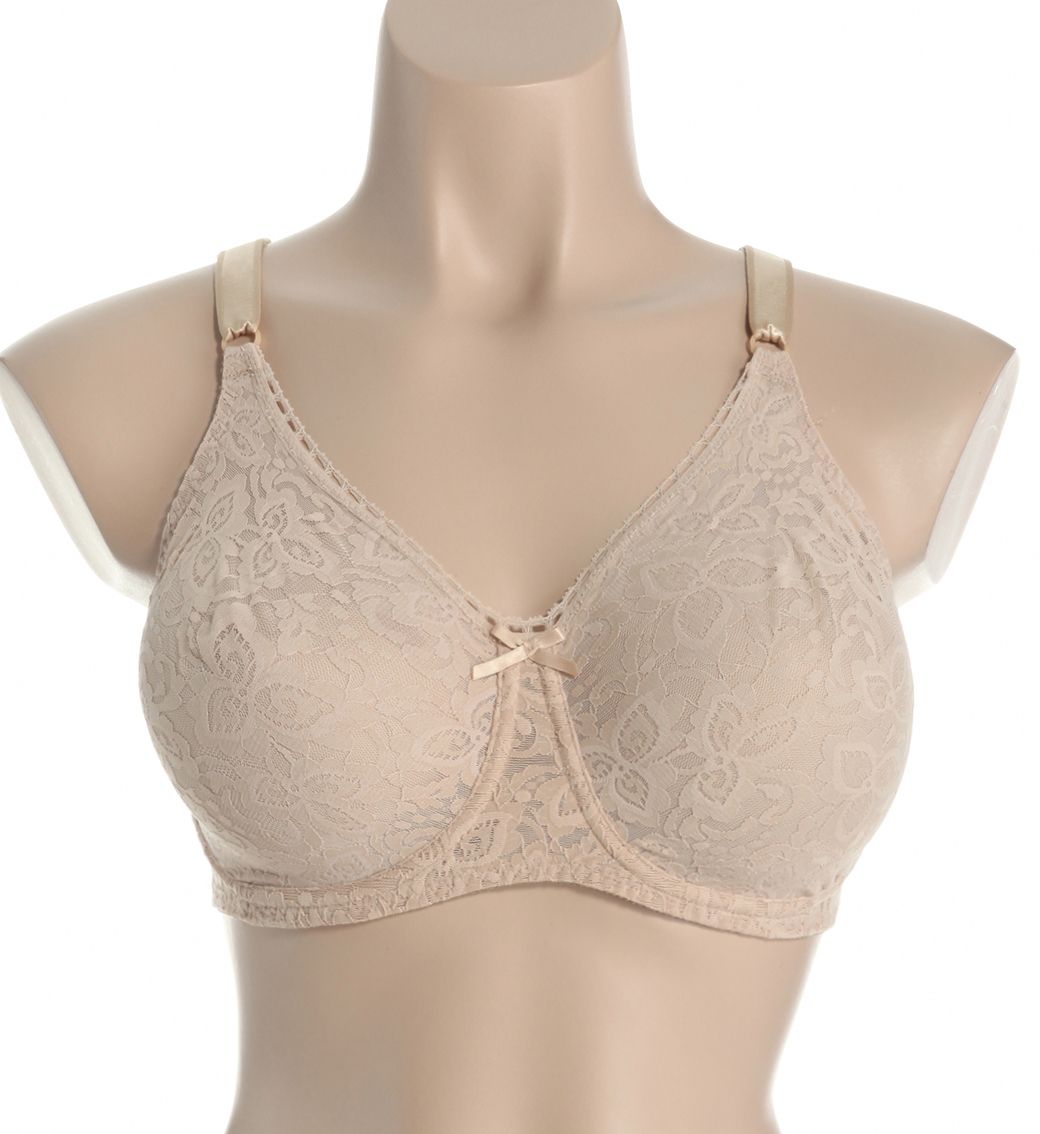 Bali Lace 'N Smooth Seamless Cup Underwire Bra Rosewood 42DD  - Image 1