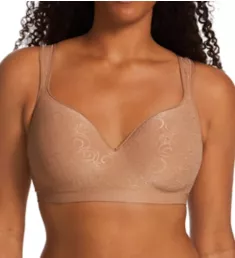 Comfort Revolution Wirefree Bra Cinnamon Butter Swirl 38B