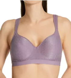 Comfort Revolution Wirefree Bra Perfectly Purple Zag 36B