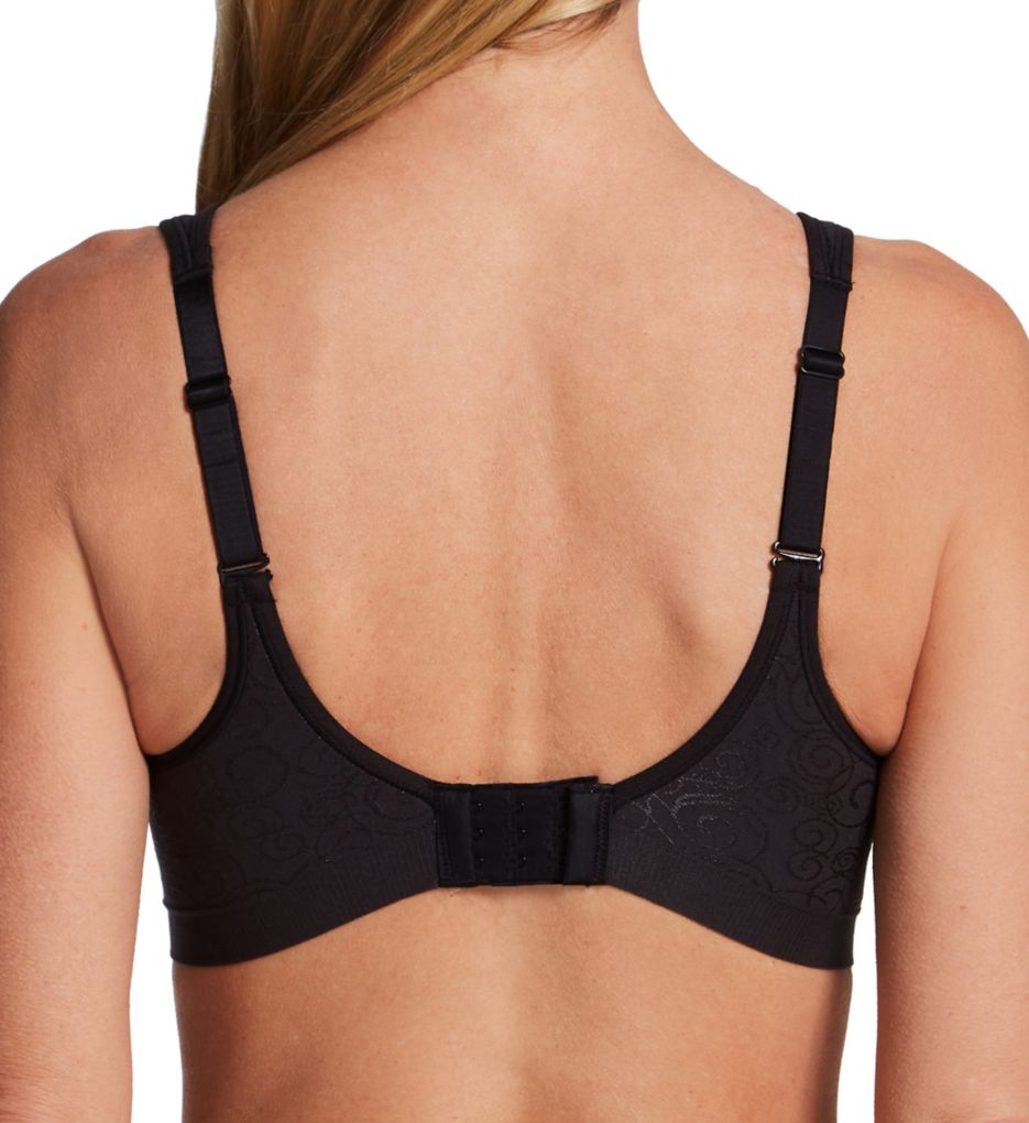 Bali Comfort Revolution Wirefree Bra Black Swirl 42C  - Image 2