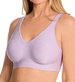 Comfort Revolution ComfortFlex Fit Wirefree Bra Purple Mauve Aztec 3X