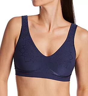 Comfort Revolution ComfortFlex Fit Wirefree Bra Navy M