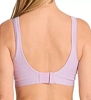 Comfort Revolution ComfortFlex Fit Wirefree Bra Purple Mauve Aztec 3X