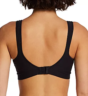 Comfort Revolution ComfortFlex Fit Wirefree Bra Black L