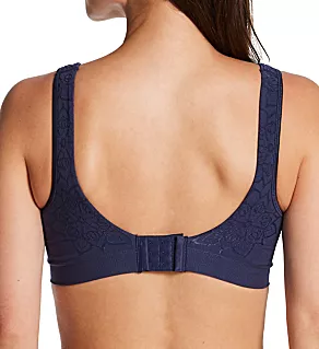 Comfort Revolution ComfortFlex Fit Wirefree Bra Navy M