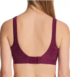 Comfort Revolution ComfortFlex Fit Wirefree Bra Sparkling Purple Aztec S