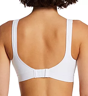 Comfort Revolution ComfortFlex Fit Wirefree Bra White L