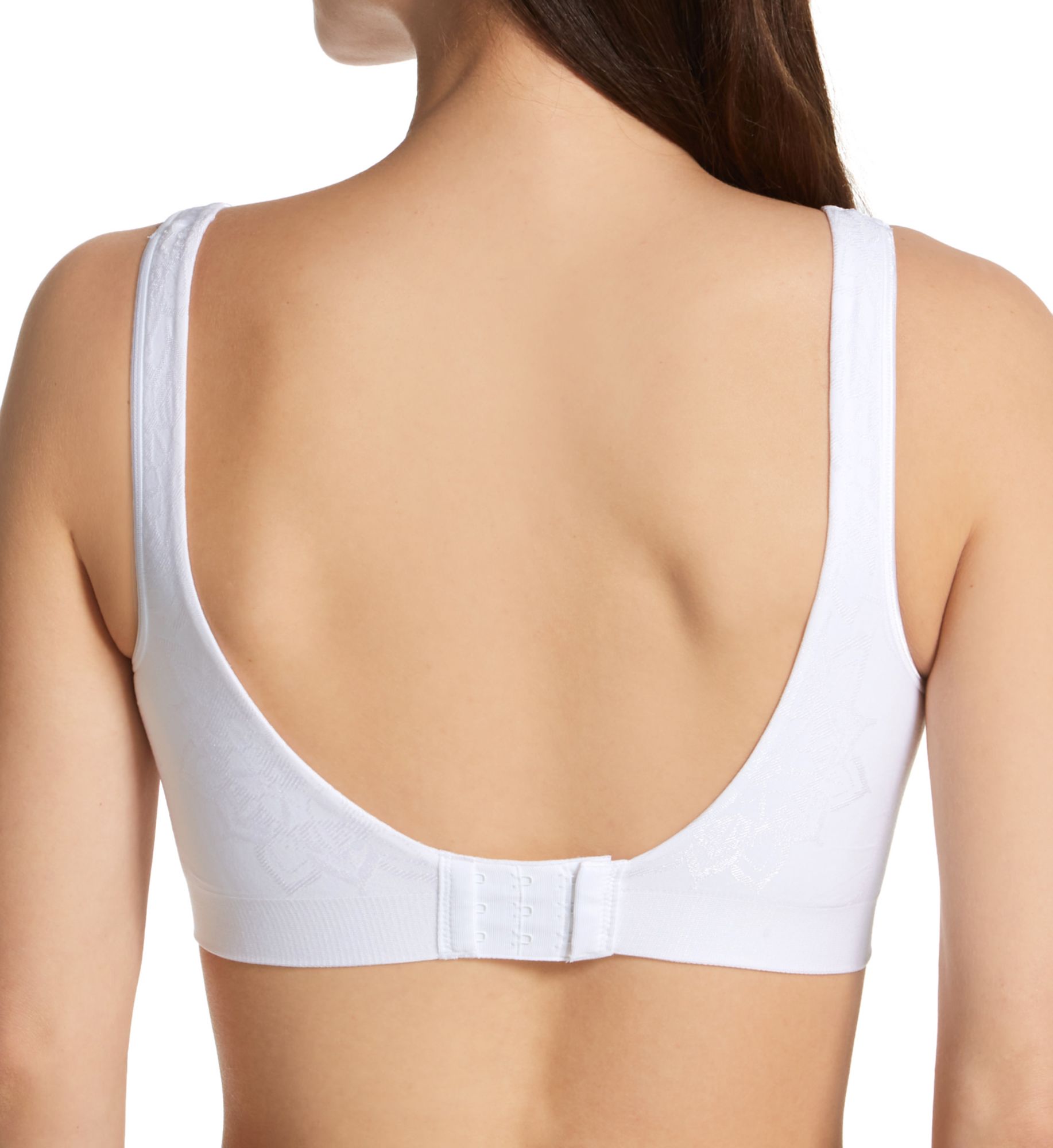 Bali Comfort Revolution ComfortFlex Fit Wirefree Bra White Aztec 2X  - Image 2