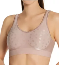 Comfort Revolution Shaping Wirefree Bra Evening Blush Dot S