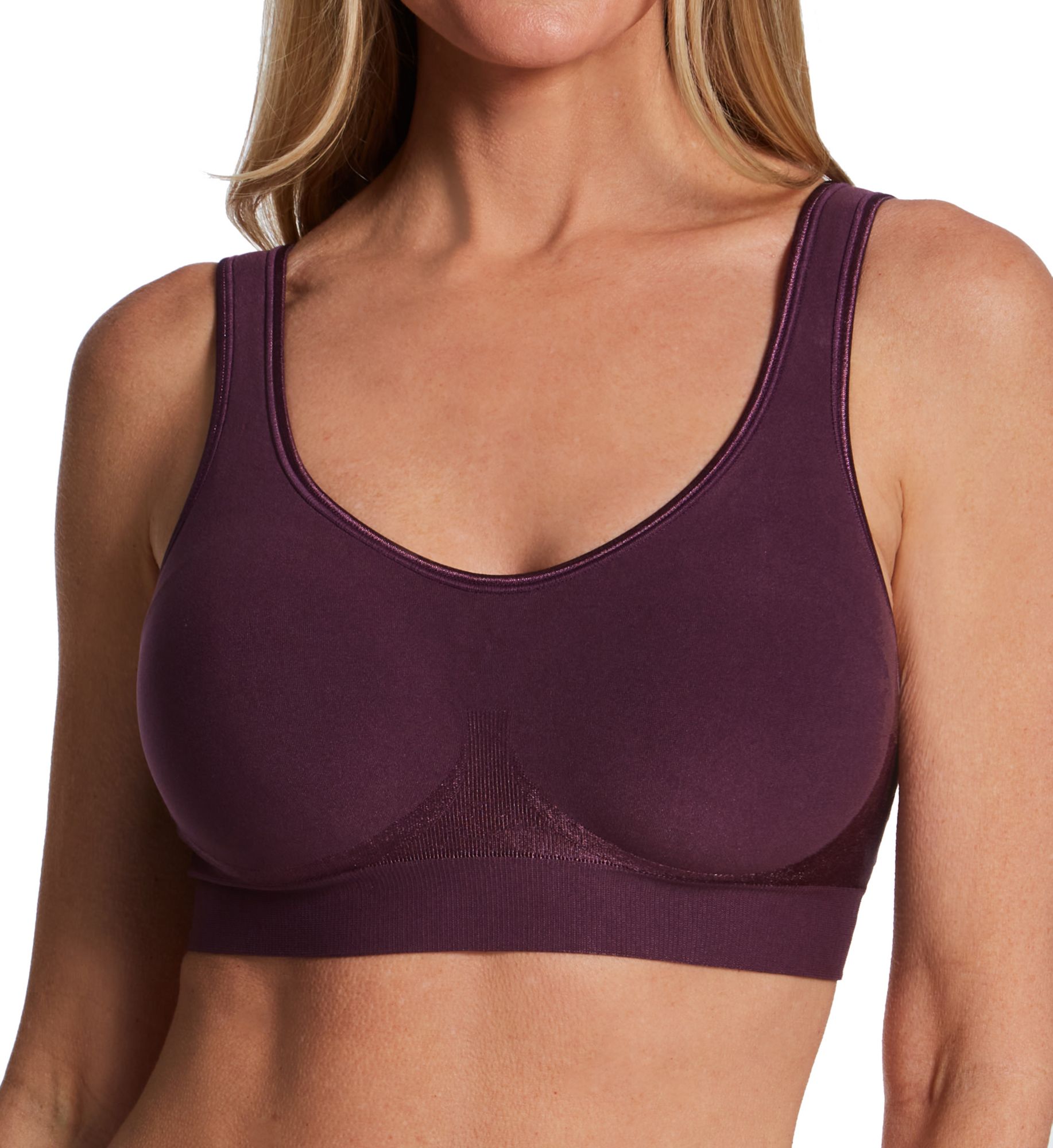 Bali Women's Comfort Revolution Shaping Wirefree Bra in Quartz Purple Tailored | Size: 2X | HerRoom.com
