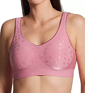 Comfort Revolution Shaping Wirefree Bra Rose Tea Dot S