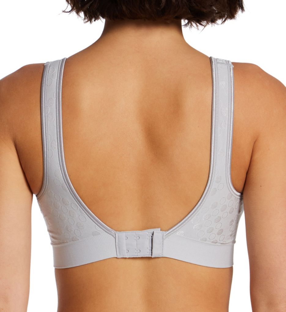 Bali Comfort Revolution Shaping Wirefree Bra Crystal Grey Dot M  - Image 2
