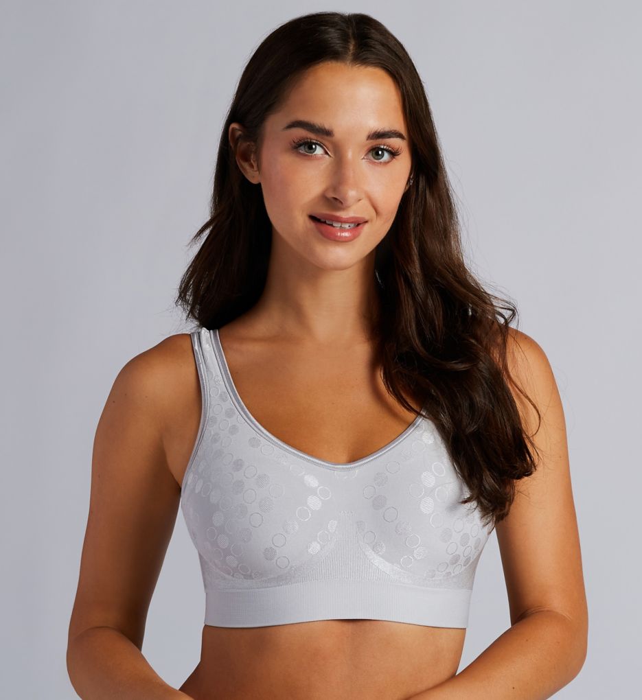 Bali Comfort Revolution 3488 Smart Sizes Shaping Wirefree Bra Size Extra  Large, Crystal Grey Dot 