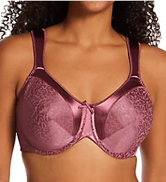 Satin Tracings Minimizer Underwire Bra Rustic Berry Red 38C