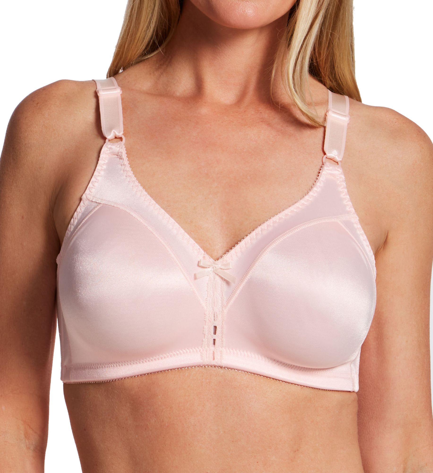 Bali Women's Double Support Cool Comfort Wirefree Bra in Blushing Pink | Size: 42D | HerRoom.com