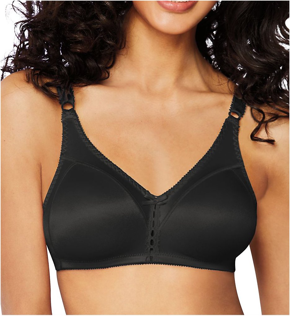 Bali 3820 Double Support Cool Comfort Wirefree Bra (Black)