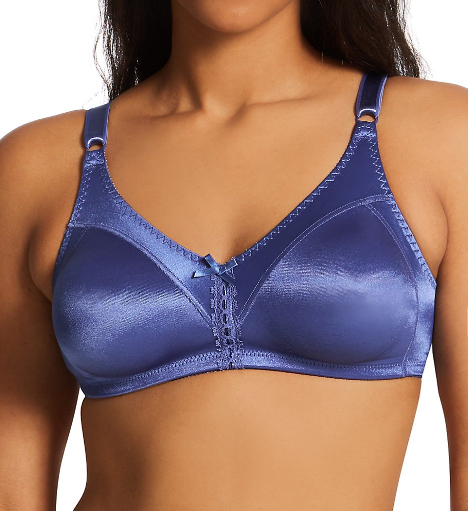 Bali - Bali 3820 Double Support Cool Comfort Wirefree Bra (Classic Chambray Blue 42D)