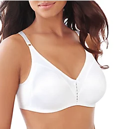 Double Support Cool Comfort Wirefree Bra White 44D