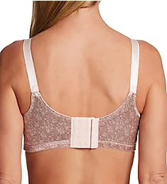 Double Support Cool Comfort Wirefree Bra pink chic lace print 34B