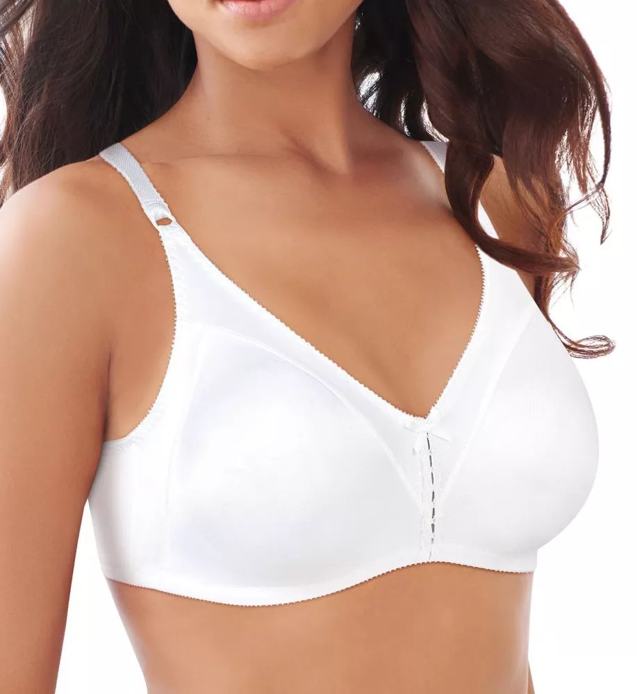 Double Support Cool Comfort Wirefree Bra - 2 Pack Nude/White 34B