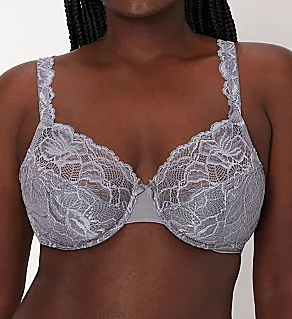 Lace Desire Lightly Lined Underwire Bra Shale Tile Grey 36C