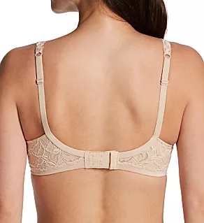 Lace Desire Lightly Lined Underwire Bra Champagne Shimmer 34B