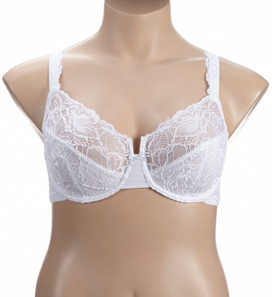 Bali Lace Desire Lightly Lined Underwire Bra White 42B  - Image 1