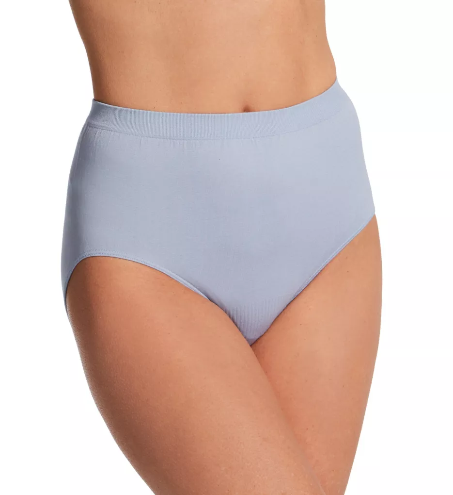 Comfort Revolution Microfiber Brief Panty Silver Satin 10/11