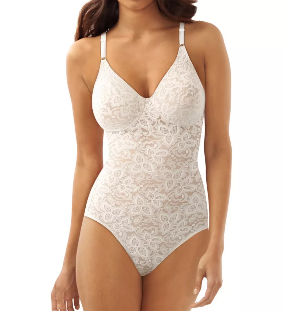 Lace 'N Smooth Shaping Body Briefer White 34B