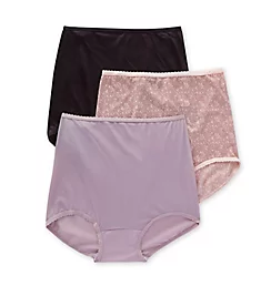 Skimp Skamp Brief Panty - 3 Pack PinkChicLaceSteelBlack 6