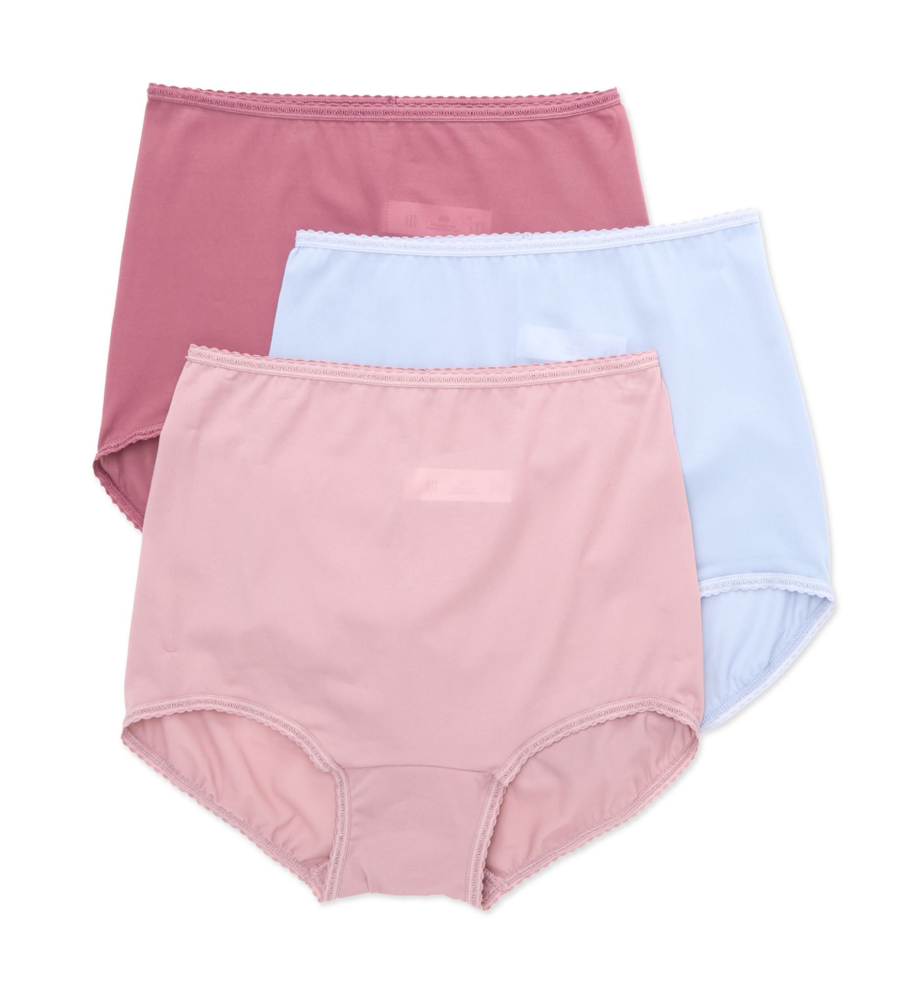 Bali Women's Skimp Skamp Brief Panty - 3 Pack in Purple/Silver/Red | Size: 10 | HerRoom.com