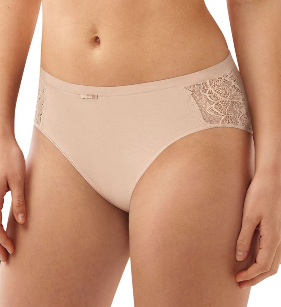 Lace Desire Cotton Hi-Cut Brief Panty-acs