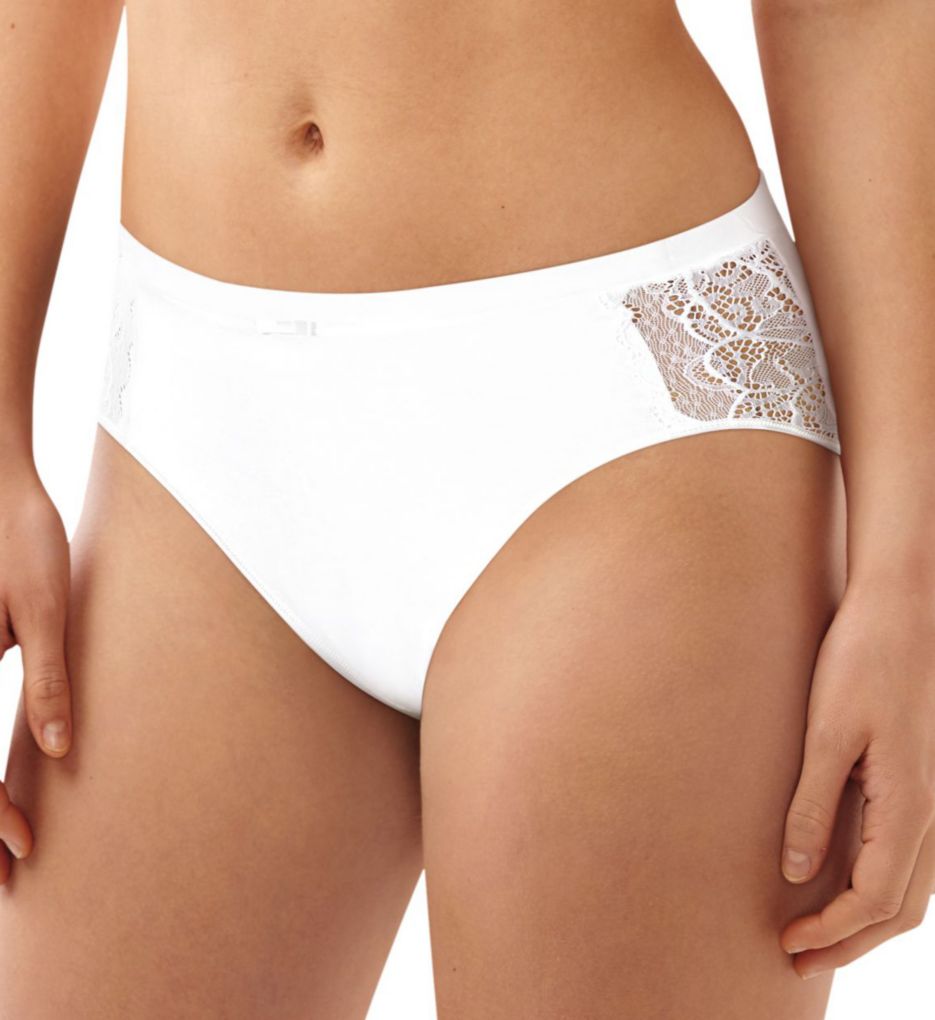 Lace Desire Cotton Hi-Cut Brief Panty-acs