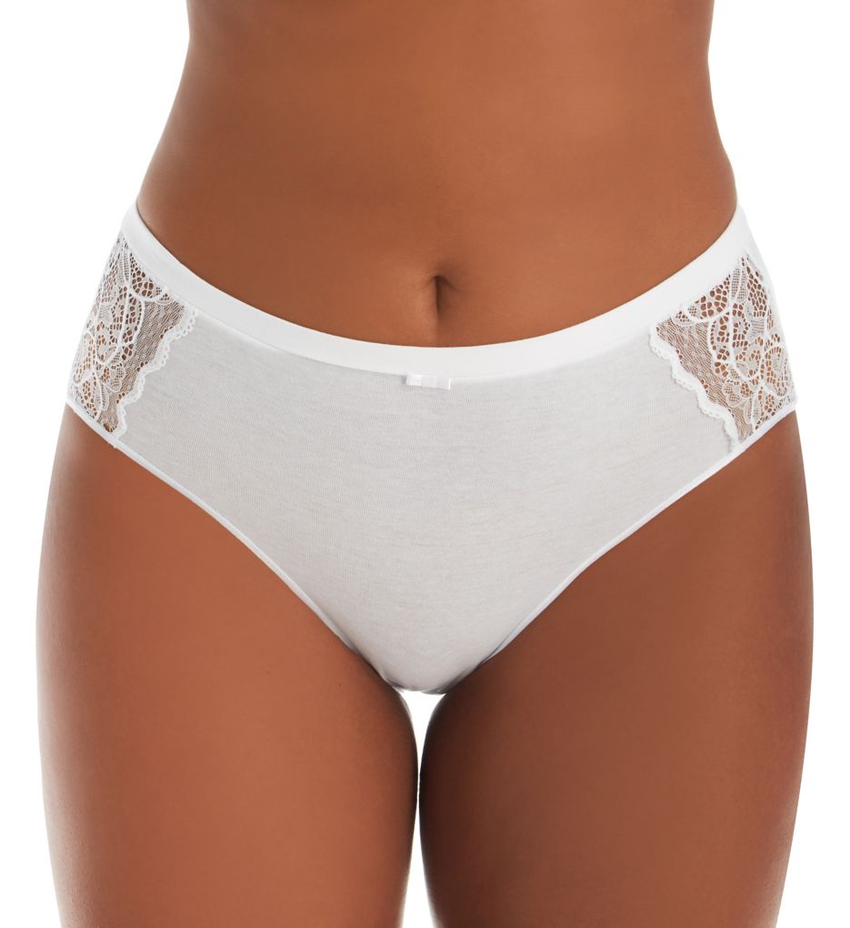 Lace Desire Cotton Hi-Cut Brief Panty-fs