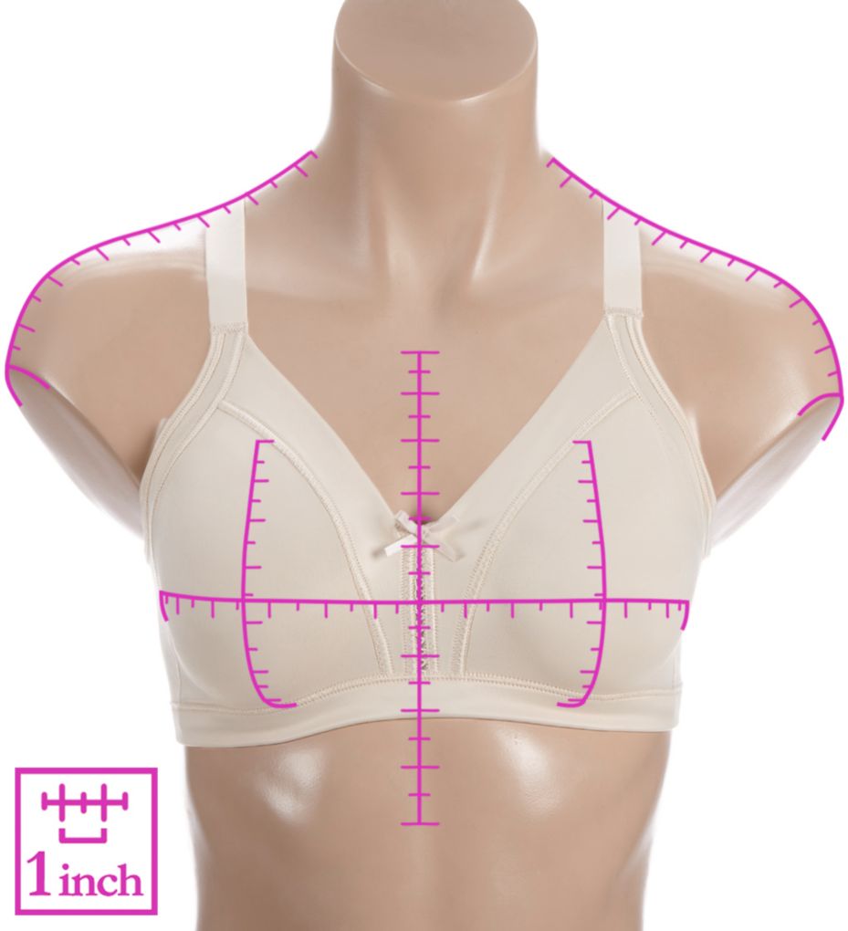 Bali Double Support Soft Touch Back Smoothing Wirefree Bra