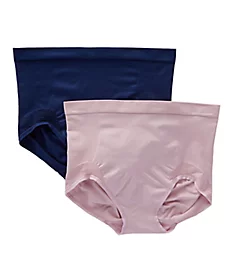 Comfort Revolution Firm Control Brief Panty - 2 Pk Hush Pink/In The Navy M