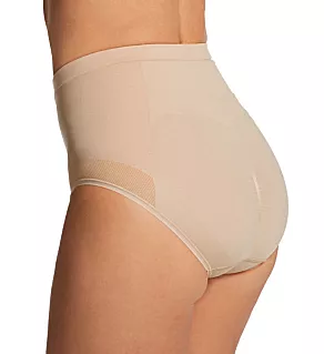 Comfort Revolution Firm Control Brief Panty - 2 Pk Light Beige/Nude M