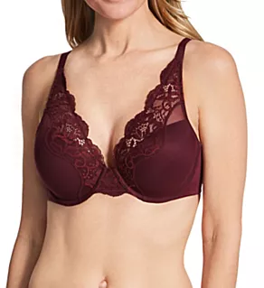 One Smooth U Comfort Stretch Lace Underwire Bra Nightfire Red 36C