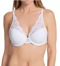 One Smooth U Comfort Stretch Lace Underwire Bra White 34C