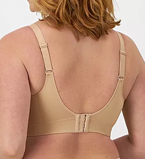 Comfort Revolution Modern Seamless Wirefree Bra Taupe S
