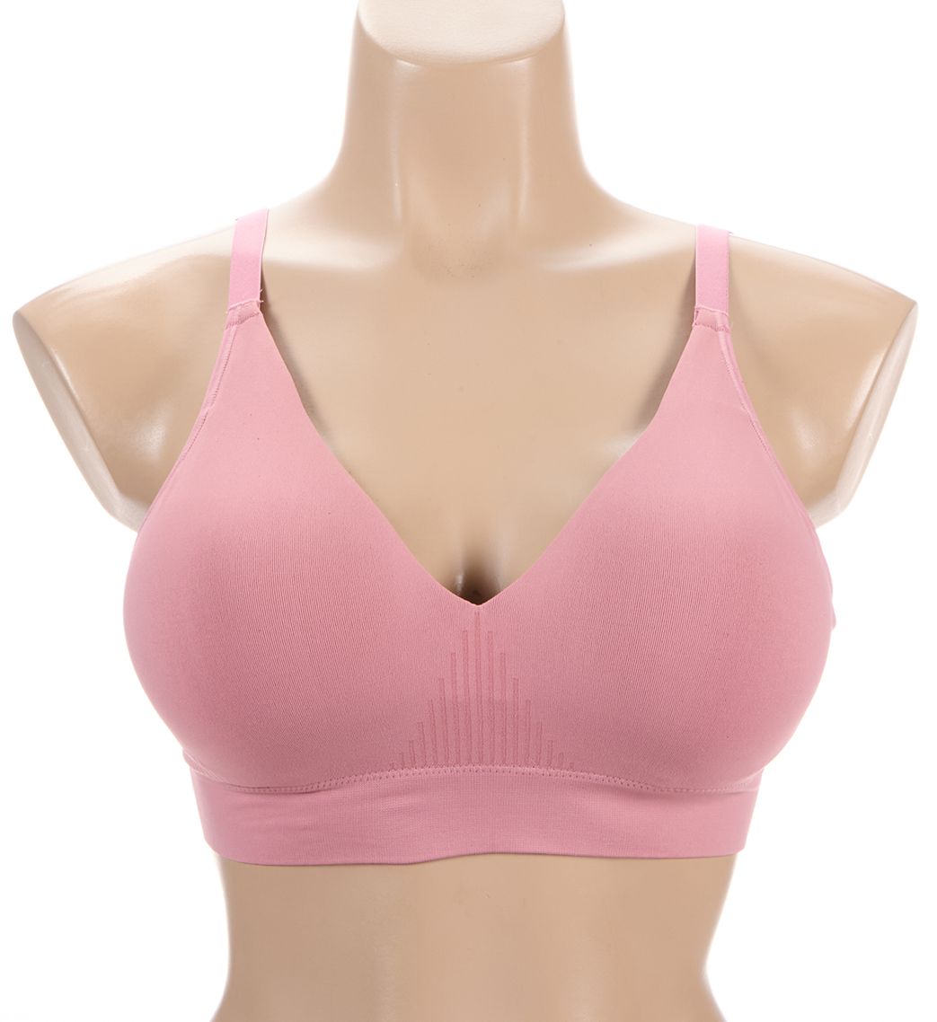Bali Comfort Revolution Modern Seamless Wirefree Bra Rose Tea L  - Image 1