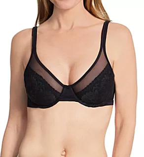 One Smooth U Lace Minimizer Underwire Bra Black 34C