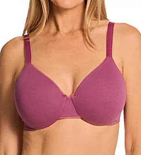 Cotton Collection Underwire With Foam Bra Mauve Mood 36C