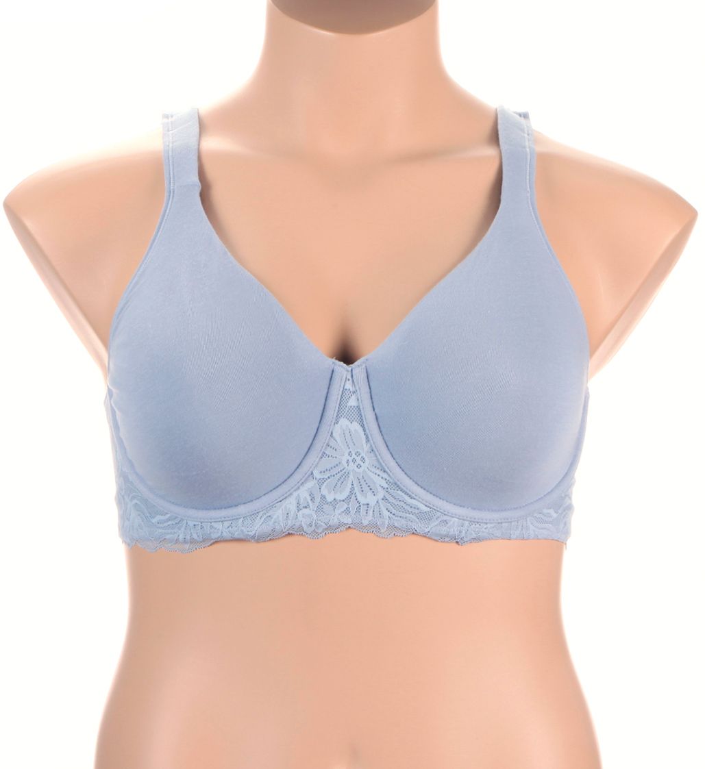 Bali Breathe Underwire Minimizer Bra Silver Satin 40D  - Image 1