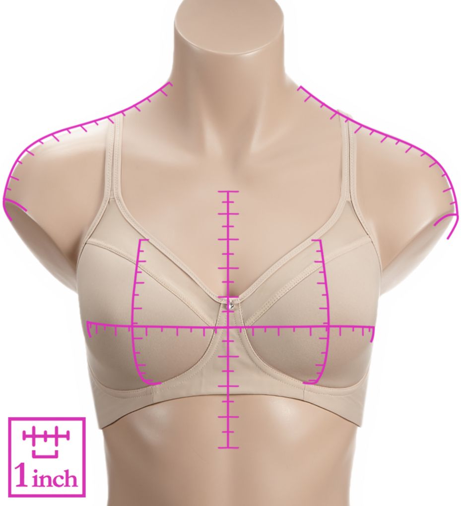 Bali Women's One Smooth U Ultra Lite Wire-free Bra - Df3440 34c Light Beige  : Target