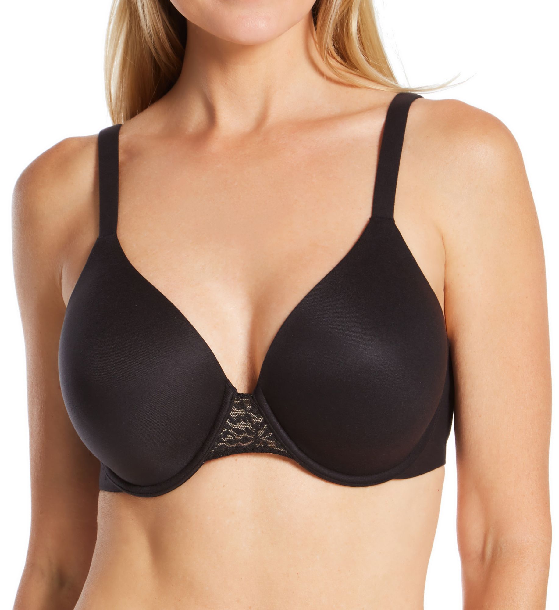 Bali Women's Comfort Revolution Soft Touch Perfect Wire Bra in Black/Almond | Size: 42C | HerRoom.com