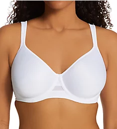 Passion for Comfort Breathable Minimizer Wired Bra White 34C