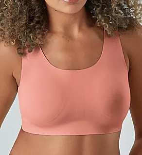 Comfort Revolution EasyLite Seamless Wirefree Bra Modestly Pink S